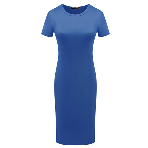 Slim Fit Short Sleeve Dress